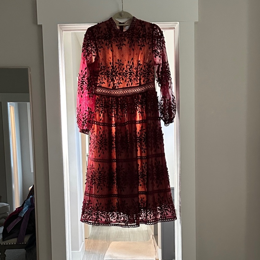 Ivy City Co Sicily Wine Dress